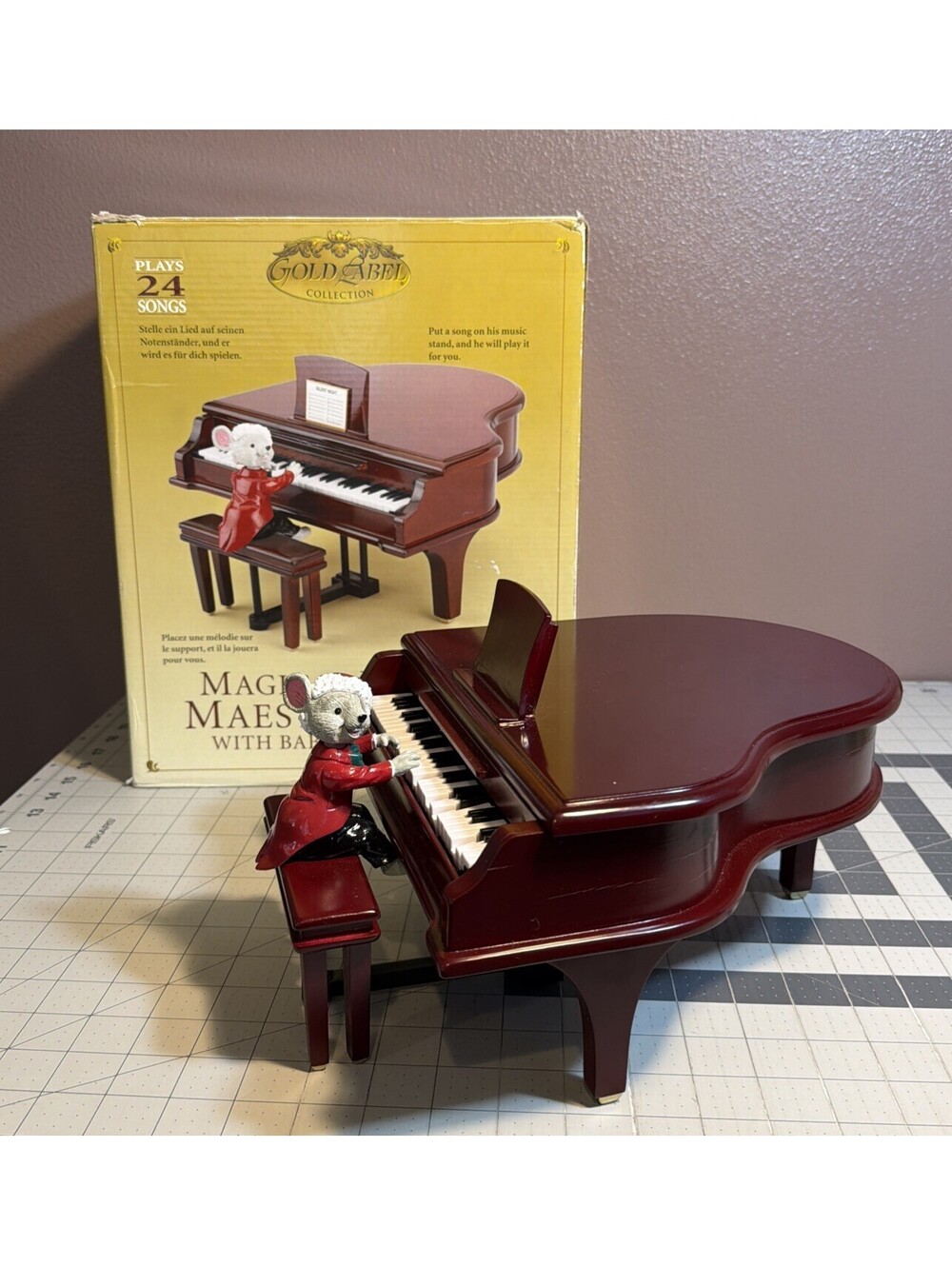 Mr Christmas Magical Maestro Mouse piano It works! Pls READ!